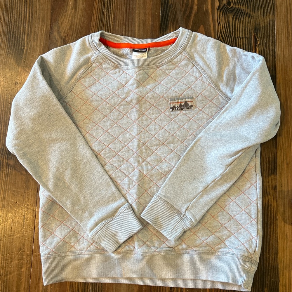 Patagonia Women Quilted Crewneck Sweatshirt - Size Small